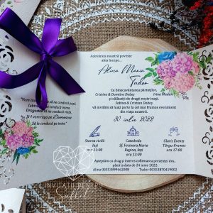 Invitație purple soul