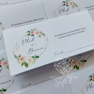 Plic bani modern floral frame