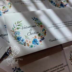 Plic bani blue roses