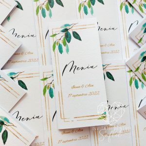 Meniu golden greenery
