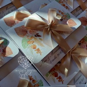 Invitație bohemian bouquet