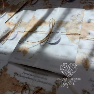 Invitație delicată travel