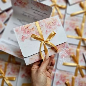 Invitație flori watercolor