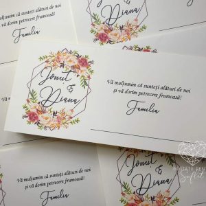 Plic bani floral frame