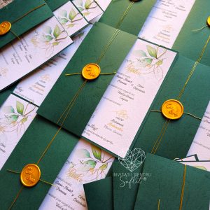 Invitație golden vibes