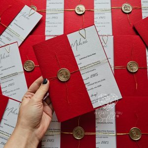 Invitație red vibes