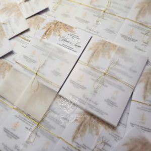 Invitație delicată boho